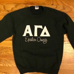 Dark Green Alpha Gamma Delta Sweatshirt